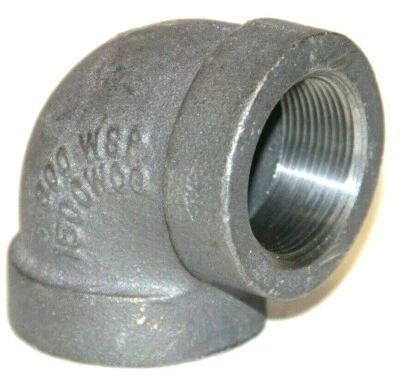 Anvil 0310501408 Malleable Iron 90° Elbow Class 300 1-1/2" NPT 300 WSP 1500 WOG - Image 1 of 4