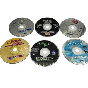 sega cd disc only lot Sonic Cd NBA Jam Jaguar Sewer Shark Video Games - Picture 1 of 6