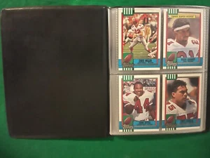 Atlanta Falcons 1990 Topps Team Set con álbum de coleccionista de 40 cartas. Lijadoras Deion - Imagen 1 de 7