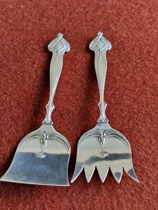 Lee & Wigfull Silver 12cm Sardine Serving Set 1905-06 - Picture 1 of 8