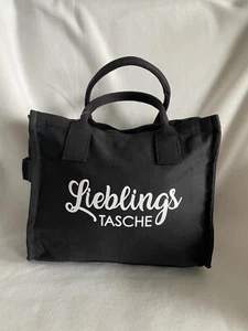 Lieblings Tasche Schwarz Mittlere Größe + Umhängegurt - Bild 1 von 6