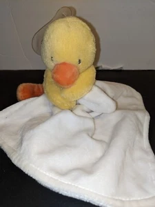 Carter’s Duck Plush Lovey Ivory Baby Security Blanket With Rattle - Picture 1 of 4