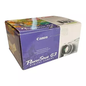 Canon PowerShot G3 4.0MP Digital Camera Manuals Battery Charger Parts Restore - Picture 1 of 19