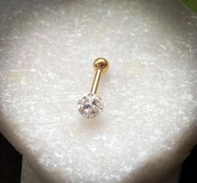 Barra de cartílago int. bola pavimentada de cristal recubierto de epoxi 1 pieza Roscado Foto 1 de 4