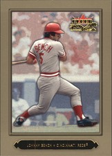 2002 Fleer Fall Classics Championship Gold Baseball Card #74 Johnny Bench /50