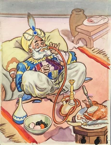Louis Ward (Bristol Savages) 1930s Painting for Cigarette Card: Eastern Proverbs - Picture 1 of 3