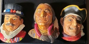 Vintage Legend Products Chalkware - Sitting Bull, Beef Eater, The Pirate (3) - Picture 1 of 4
