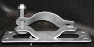 Fence Post Adapter 2 3/8" Metal Post mounts to 2 x 4 frame wood fence - Picture 1 of 6