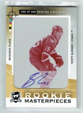 12-13 UD Upper Deck The Cup  Scott Glennie  1/1  Printing Plate  Rookie  Auto