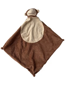 Angel Dear Tan Brown Monkey Plush Lovey Lovie Security Baby Blanket Knotted 13" - Picture 1 of 6