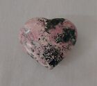 Peru Rhodochrosite Heart Pink Natural Druzy Crystal Polished Mineral Stone "