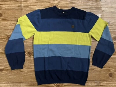 DC Shoes Long Sleeve Color Block Stripes Pullover Sweater Boys Size XL - Image 1 of 4