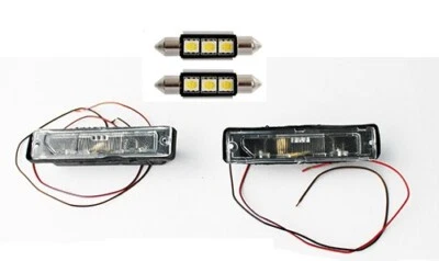Luci Targa KIT per  Panda 4X4 Sisley Led Lampade Fanalini White Tuning  - Immagine 1 di 3