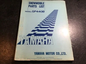 1978 Yamaha GP440B Snowmobile Parts List Catalog - Picture 1 of 10