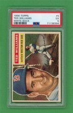 1956 Topps #5 Ted Williams *** PSA EX 5 *** Boston Red Sox vintage baseball card