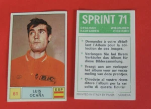 N° 61 LUIS OCANA PANINI SPRINT 71 CYCLISME 1971 RADFAHREN WIELRIJDER CICLISMO - Picture 1 of 1