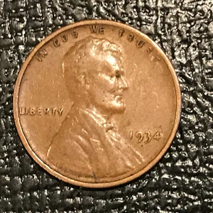 VINTAGE VERY FINE VF 1934 P LINCOLN CENT-PENNY-DEC116 - Picture 1 of 2