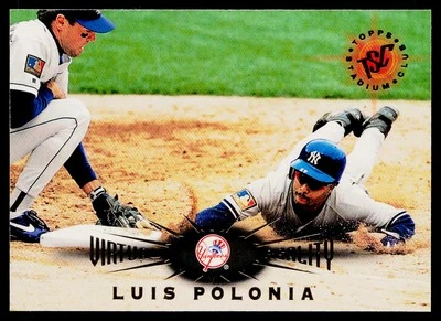 1995 Stadium Club Virtual Reality #89 Luis Polonia New York Yankees MM - Image 1 of 2