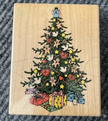 Hero Arts Super Árbol de Navidad con Regalos Sello Grande de Goma de Madera S464 1900 Foto 1 de 4