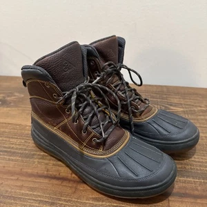 Stivali Nike ACG Woodside II da uomo taglia 10 Duck 525393-770 pelle marrone foglia oro - Foto 1 di 16