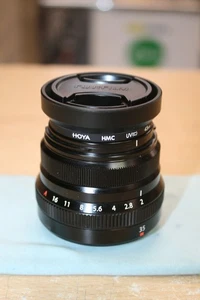 FUJIFILM SUPER EBC XF 35mm 1:2 R WR LENS - GOOD - FUJINON FUJI f/2.0 R - Picture 1 of 9