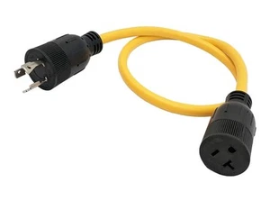 Parkworld 60585 EV Cavo Adattatore Twist Lock L6-20P 20AMP Spina a NEMA 5-20R T-Bld - Foto 1 di 6