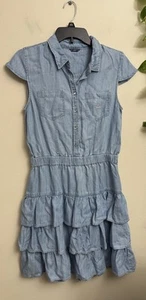 New With Tags Big Girls Guess Lovell Denim SS Dress Size 16 - Picture 1 of 7