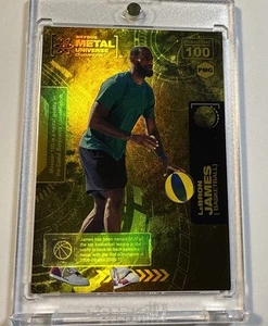 2021 Metal Universe Champions Lebron James #/100 Yellow PMG #100 Precious Gems - Picture 1 of 2