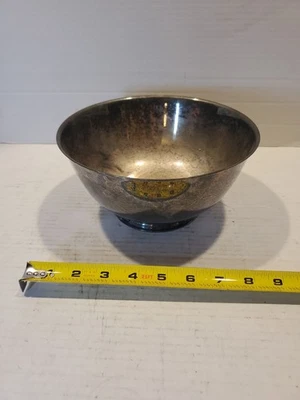 “Sons of Liberty Bowl” by Paul Revere Reproduction Oneida Silversmiths Bowl 8in - Image 1 of 4