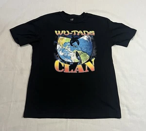 Wu-Tang Clan Earth Logo Herren Medium Rap Hip Hop Tintenblau Baumwolle T-Shirt - Bild 1 von 6