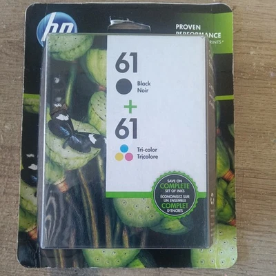 HP 61 Black Tri-Color Ink Cartridge CR259FN CH561WN CH562WN Exp 2020 Retail Box - Image 1 of 3