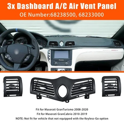 Dashboard A/C Air Vent Panel Grille for Maserati GranTurismo (M145) 2008-2019 - Image 1 of 4