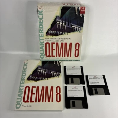 QEMM 8 Memory Manager 3.5" Floppy For DOS Windows 3.1 and 95 - Image 1 of 4