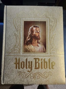 1978 Ottenheimer Large Family Holy Bible + pictures UNMARKED Red Letter KJV VTG - Imagen 1 de 2