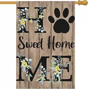 Home Sweet Home Spring Summer Garden Flag 28 X 40 Inch Lawn Flag Double Sided Pr - Picture 1 of 7