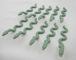 10 LEGO Snake Pieces 38801 Animal Harry Potter 71043 Sand Green Raised Head - Picture 1 of 2