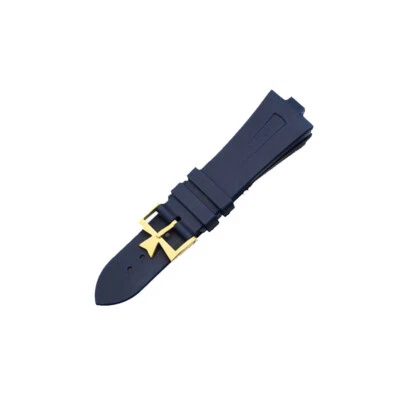Rubber Watch Band Strap 081675N For Overseas 49150 / P49020 - Image 1 of 2
