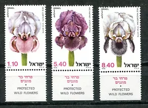 ISRAEL 1978 WILD FLOWERS, Scot 715-717 with TABS, MNH - Picture 1 of 1