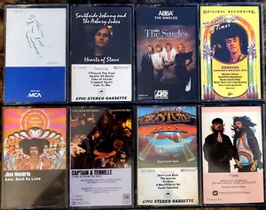 Lot Of 8 Cassette 70's Boston Abba Tennile Poco Hendrix Seals & Crofts Donovan - Picture 1 of 2