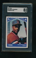 1983 TCMA Tidewater Tides Darryl Strawberry #28 pre rookie rc SGC 8 well centere