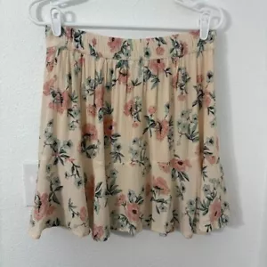 American Eagle Mini Floral Skirt Tiered Elastic Waist Boho Peasant New Size M - Picture 1 of 6