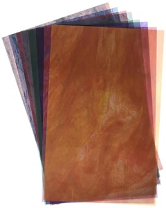 R15257 Stained Glassine Paper, 0.1" Height, 5.6" Width, 8.3" Length (Pack of 24) - Picture 1 of 3