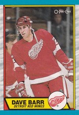 1989-90 O-Pee-Chee #13 Dave Barr Detroit Red Wings