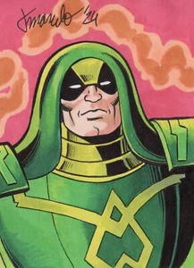 ORIGINAL Fantastic Four Ronan der Ankläger 1/1 ACEO Sketchkarte Comic Fan Art - Bild 1 von 3