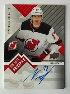 2023-24 UD Premier Precipice #PPL-SN Simon Nemec New Jersey Devils Auto SP - Picture 1 of 2