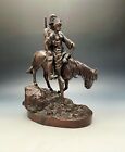 Bronze A.M. Bonegor (russe, 19ème/20ème siècle) deux cosaques équitation