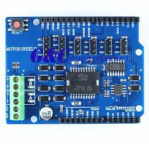 L298P Shield R3 DC Motor Driver Module 2A H-Bridge 2 way,Arduino UNO 2560 A2TM - Imagen 1 de 2