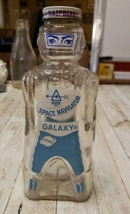 BLUE SPACE NAVIGATOR GALAXY SPACE FOOD SIRUP BOTTLE, COIN BANK 1950’s - Bild 1 von 10
