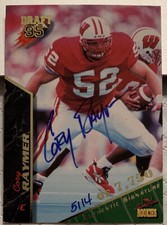 Cory Raymer Wisconsin Football Signature Rookies Autograph Rookie Card Auto 1995