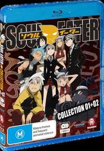 Soul Eater: Collection 1-2 (Blu-ray,2012, 3-Disc Set) Region A - Picture 1 of 1